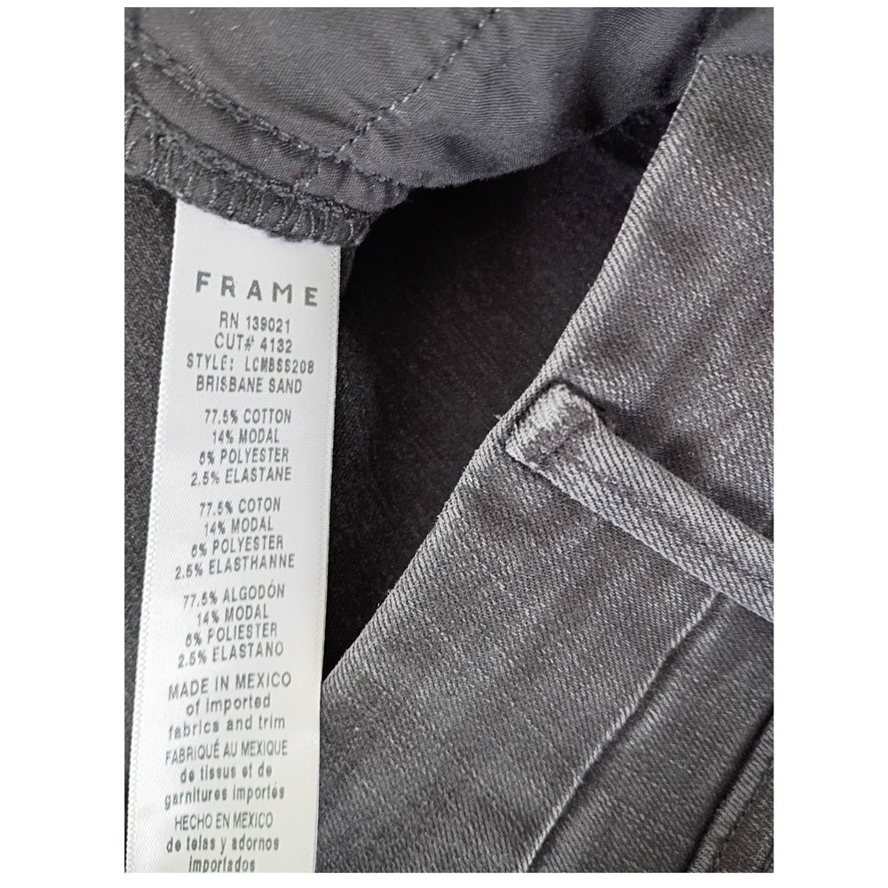 FRAME Le Crop Mini Boot‎ Jeans 29x26 Brisbane Band Gray Cropped Flare NWOT Denim - Picture 11 of 12